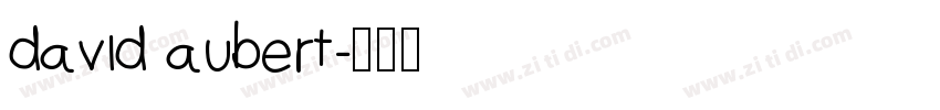 david aubert字体转换